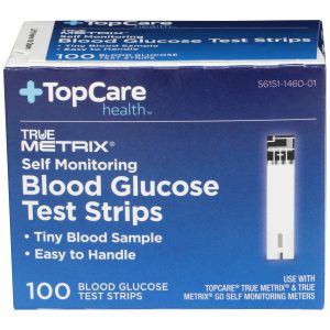 Blood Glucose Test Strips Self Monitoring 100 Ct