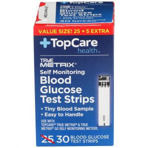 Blood Glucose Test Strips Self Monitoring 30 Ct