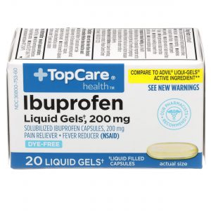 Ibuprofen Liquid Gels Dye-Free 20 Ct