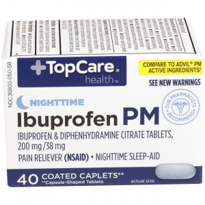 Ibuprofen PM Coated Caplet 40 Ct