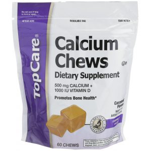 Calcium Chews Caramel  60 Ct