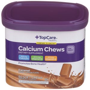 Calcium Chews Individually Wrapped Caramel 60 Ct