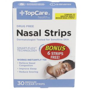 Nasal Strips Medium Clear 30 Ct
