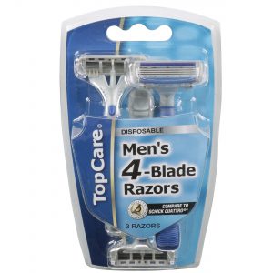 4-Blade Men's Disposable Razors