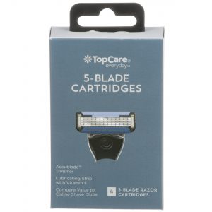 5-Blade Shave Kit Refill 4 Cartridges