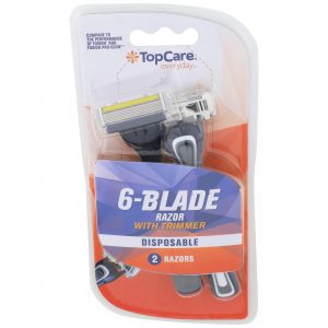 6-Blade with Trimmer Men's Disposable Razors