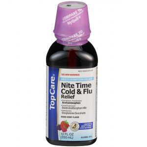 NiteTime Cold & Flu Relief Liquid Mixed Berry 12 Oz