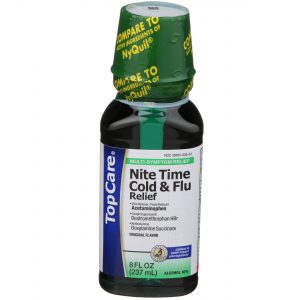 NiteTime Cold & Flu Relief Liquid 8 Oz