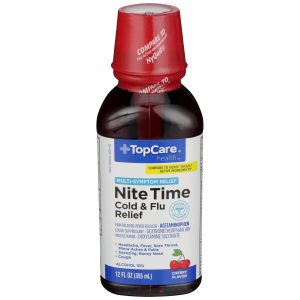 NiteTime Cold &Flu Relief Liquid Cherry 12 Oz
