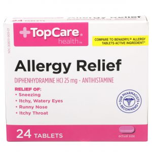 Allergy Relief Diphenhydramine Tablet 24 Ct
