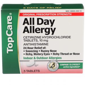 All Day Allergy Cetirizine 24Hr Tablet 5 Ct