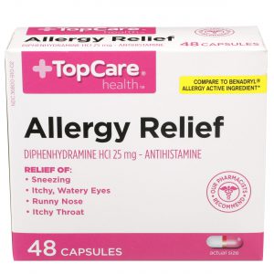 Allergy Relief Diphenhydramine Capsule 48 Ct