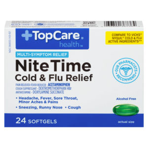 NiteTime Cold & Flu Relief Softgel 24 Ct