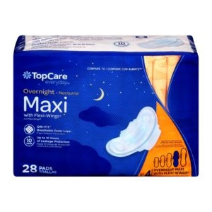 Maxi Pads Overnight with Wings