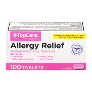 Allergy Relief Diphenhydramine Tablet 100 Ct