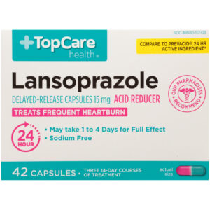 Lansoprazole 15 Mg Acid Reducer Delayed-Release Capsules