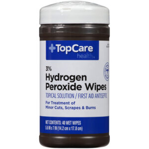 Hydrogen Peroxide 3% First Aid Antiseptic Topical Solution Wipes