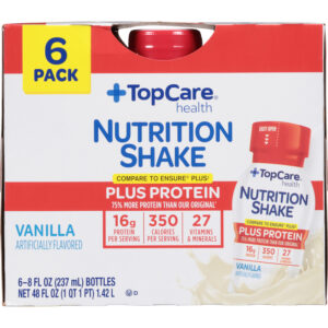 TopCare Health Vanilla Nutrition Shake 6 ea
