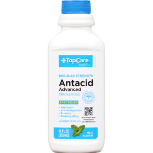 TopCare Health Regular Strength Advanced Mint Flavor Antacid 12 fl oz