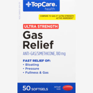 TopCare Health Ultra Strength 180 mg Gas Relief 50 Softgels