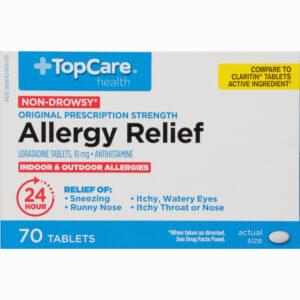 TopCare Health Non-Drowsy 10 mg Original Prescription Strength Allergy Relief 70 Tablets