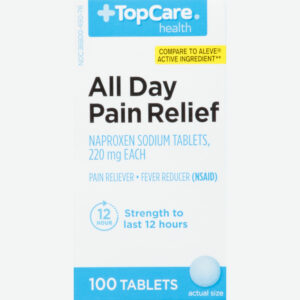 TopCare Health 220 mg All Day Pain Relief 100 Tablets