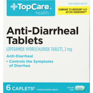 TopCare Health 2 mg Anti-Diarrheal 6 Caplets