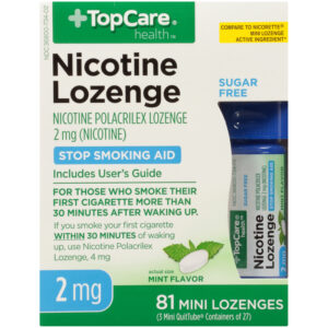 Nicotine Polacrilex Lozenge 2 Mg  Stop Smoking Aid  Mint Flavor