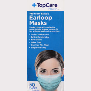 TopCare Health Premium Elastic Earloop Masks 50 ea