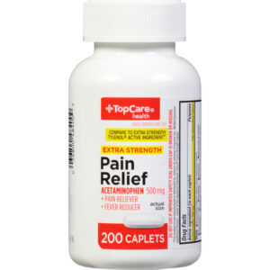 TopCare Health 500 mg Extra Strength Pain Relief 200 Caplets