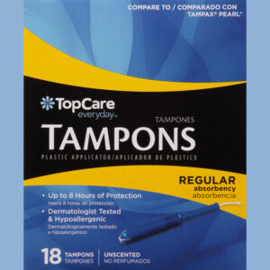 TopCare Everyday Regular Absorbency Unscented Tampons 18 ea