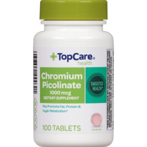 TopCare Health 1000 mcg Chromium Picolinate 100 Tablets
