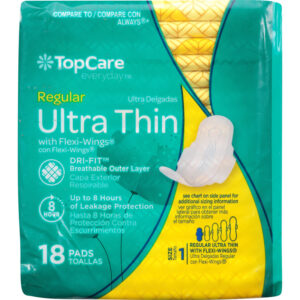 TopCare Everyday Regular With Flexi-Wings Ultra Thin Pads 18 ea