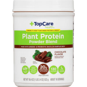 TopCare Health Plant Protein Chocolate Flavor Powder Blend 18.4 oz