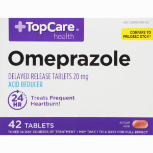 TopCare Health 20 mg Omeprazole 42 Tablets