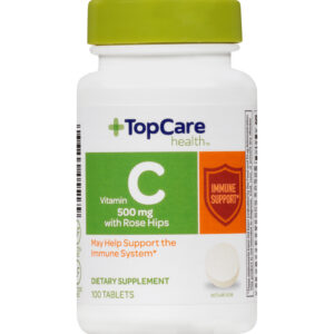 TopCare Health Tablets 500 Mg With Rose Hips Vitamin C 100 ea