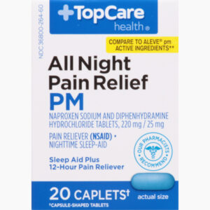 TopCare Health All Night Pain Relief PM 20 Caplets