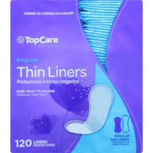 TopCare Everyday Regular Thin Liners 120 ea