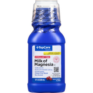 TopCare Health Wild Cherry Flavor Milk of Magnesia 12 fl oz