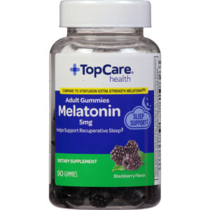 TopCare Health 5 mg Blackberry Flavor Melatonin 90 Gummies