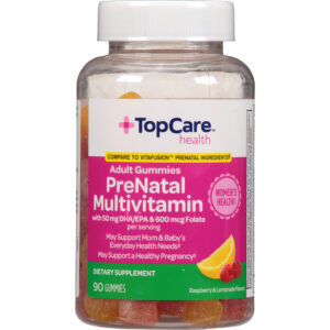 TopCare Health Adult Prenatal Multivitamin Raspberry & Lemonade Flavors 90 Gummies