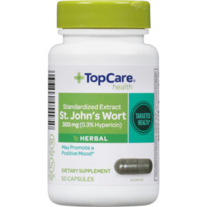 TopCare Health 300 mg St. John's Wort Herbal 50 Capsules