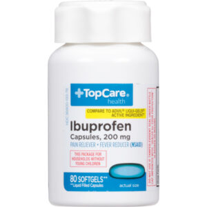 TopCare Health 200 mg Ibuprofen 80 Capsules