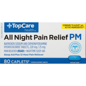 TopCare Health Caplets PM All Night Pain Relief 80 ea