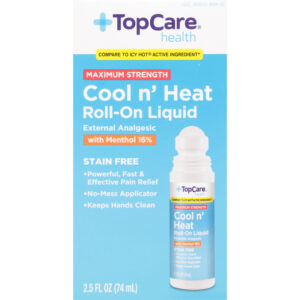 TopCare Health Maximum Strength Cool n' Heat  Roll-On Liquid with Menthol 16% 2.5 fl oz