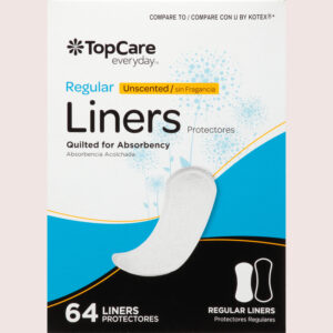 Topcare Everyday Regular Unscented Liners 64 ea