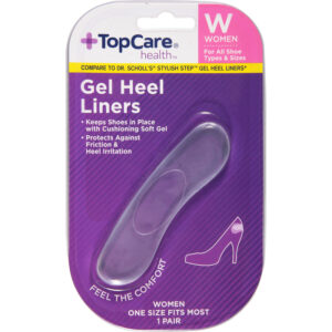 TopCare Health Womens Women Gel Heel Liners 1 pr