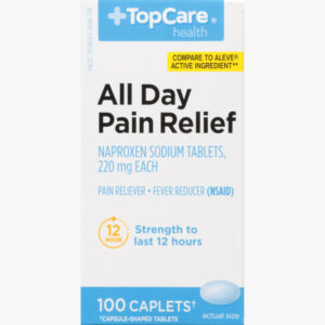 TopCare Health 220 mg All Day Pain Relief 100 Caplets