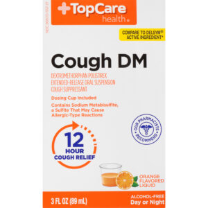 TopCare Health Liquid Orange Flavored Cough DM 3 oz