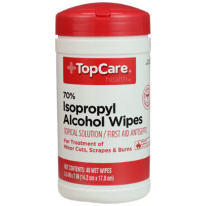 70% Isopropyl Alcohol First Aid Antiseptic Topical Solution Wipes
